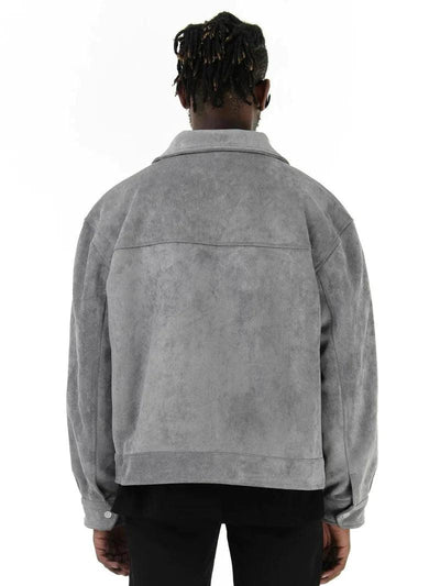 Boxy Suede Jacket - fullshopping
