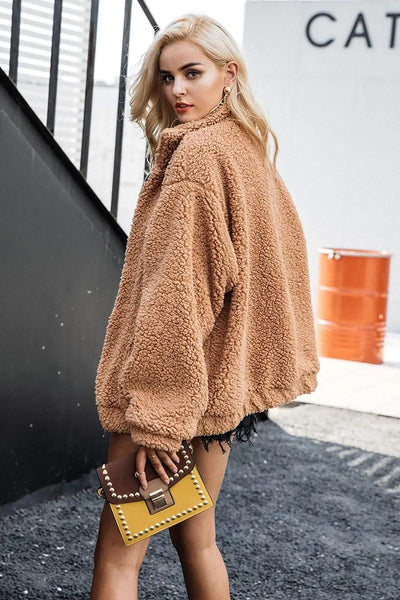 Oversized Faux Fur Jacket - fullshopping