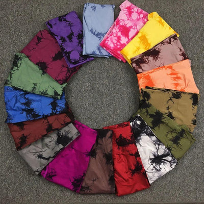 Seamless Tie Dye Leggings - fullshopping