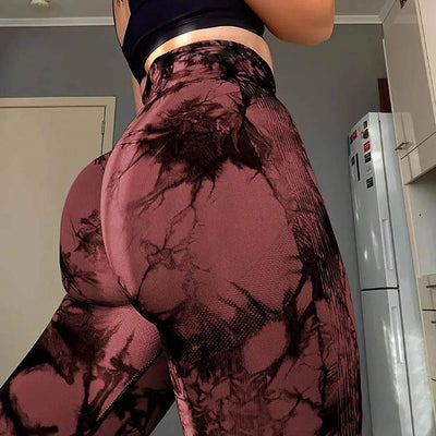 Seamless Tie Dye Leggings - fullshopping
