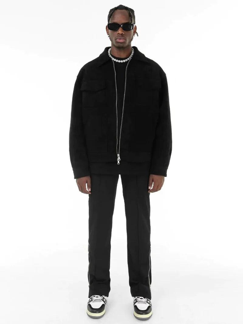 Boxy Suede Jacket - fullshopping