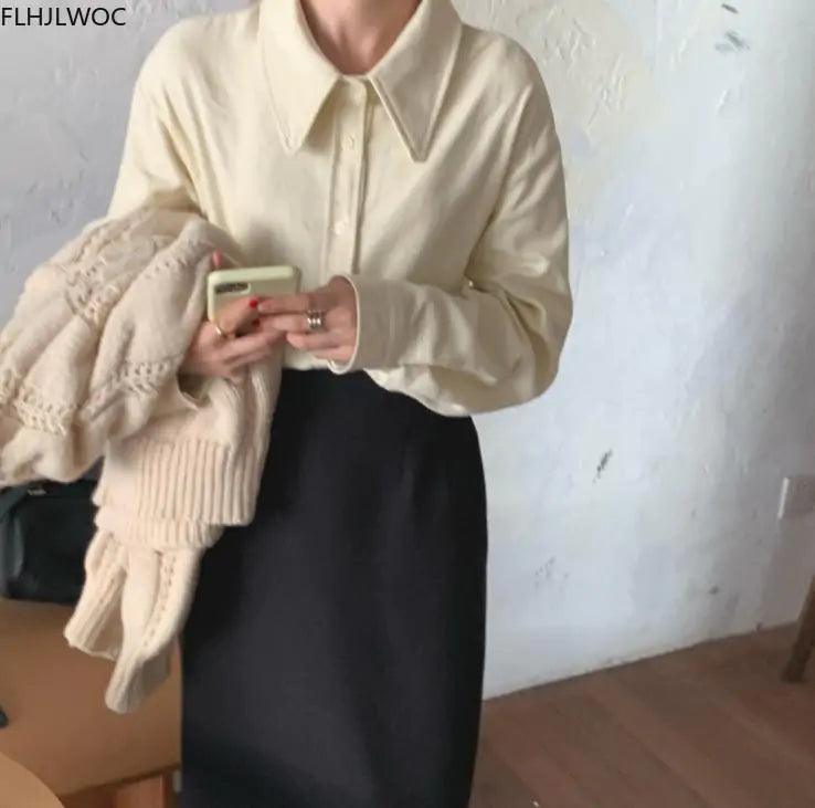 Women Fashion Knitted Pullovers Sweaters - fullshopping